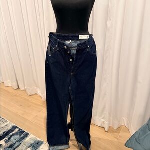 rag & bone Women's Deep Indigo Boyfriend Jeans